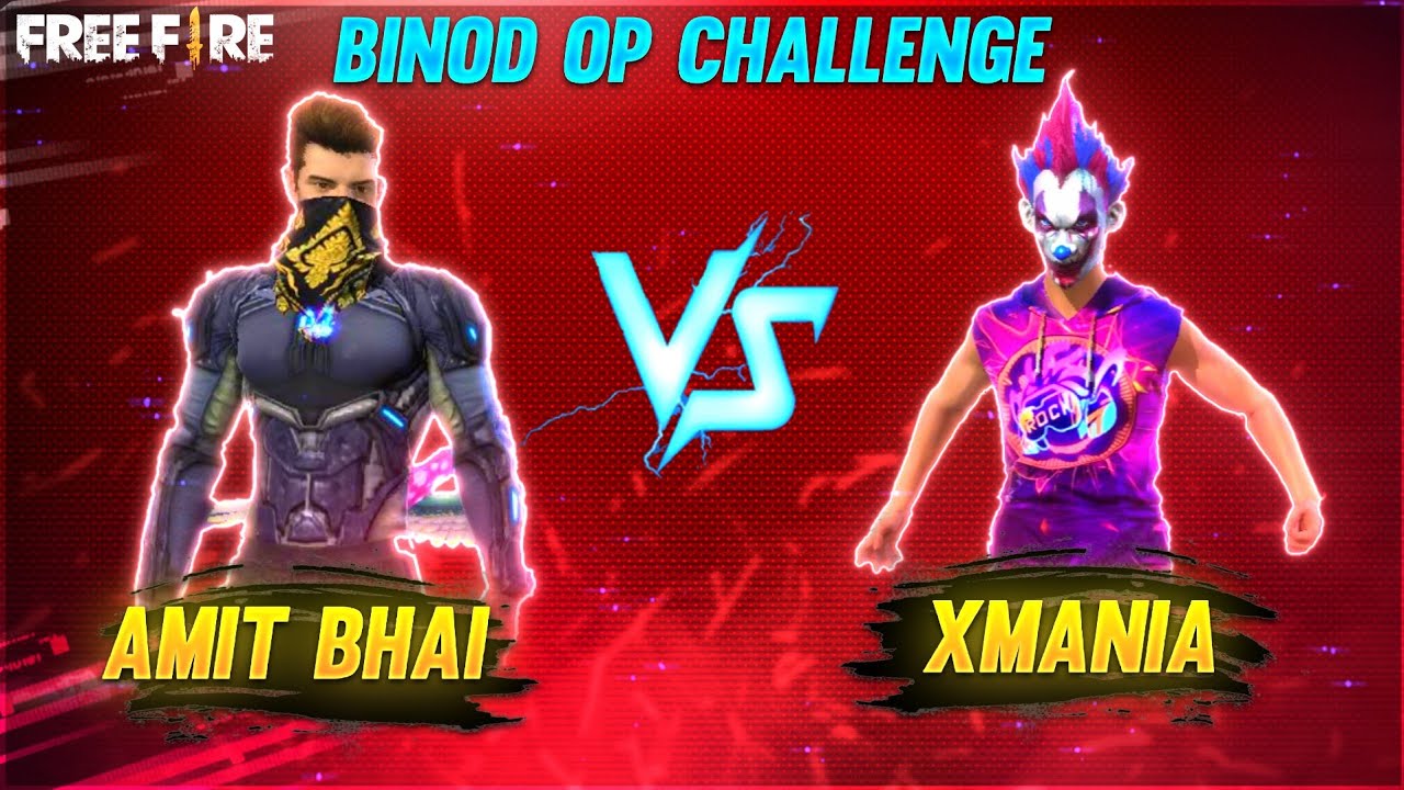 Binod OP Challenge X-MANIA VS DESI GAMERS 1 V 1 CLASH SQUAD  #FREEFIRE