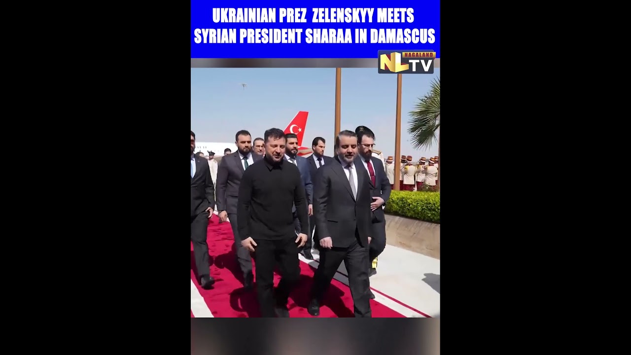 UKRAINIAN PREZ  ZELENSKYY MEETS SYRIAN PRESIDENT SHARAA IN DAMASCUS