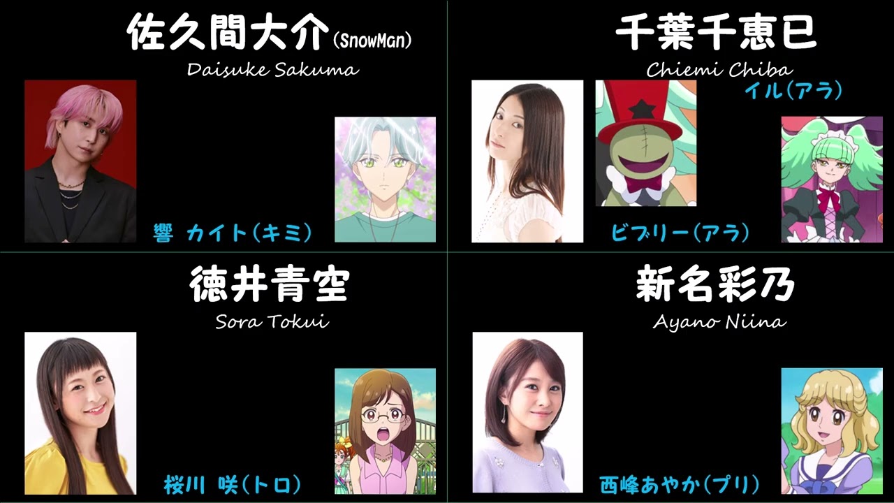 【豪華2本立て】プリキュア声優出演ランキング・おまけ【質問と宣伝(?)】