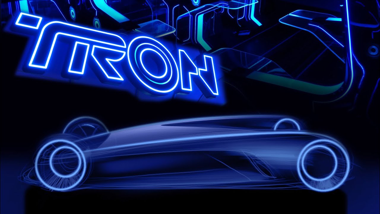 Futuristic concept car rough sketch ( inspiration from TRON)