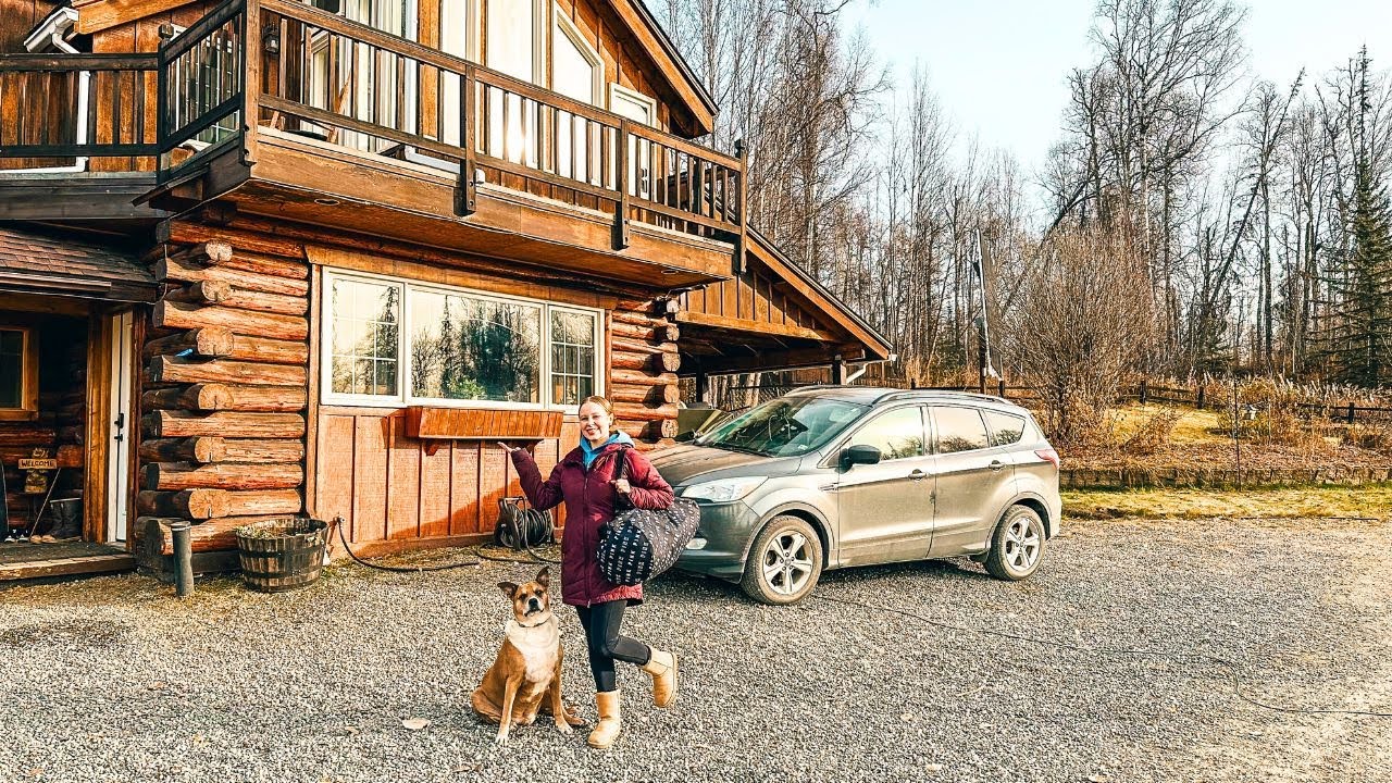 Slumber party at the Alaskan OFF GRID cabin!