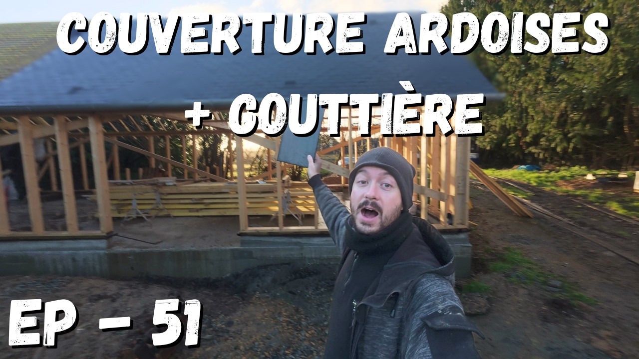 Enfin la Couverture ! Pose des Premières Ardoises sur la Maison ! [EP-51]