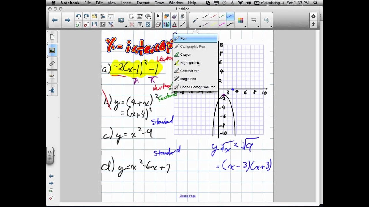 How to Learn X-intercepts Grade 11 University review