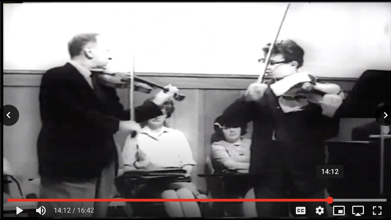 Adam Han-Gorski Brahms WITH HEIFETZ   MASTER CLASS