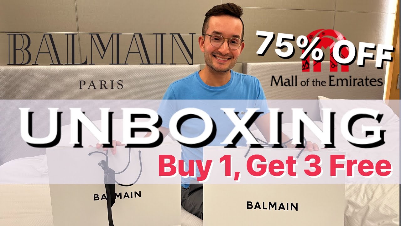 Unbelievable 75% OFF Balmain Unboxing at Mall of the Emirates | Buy 1 Get 3 Free | Carlo&Seb