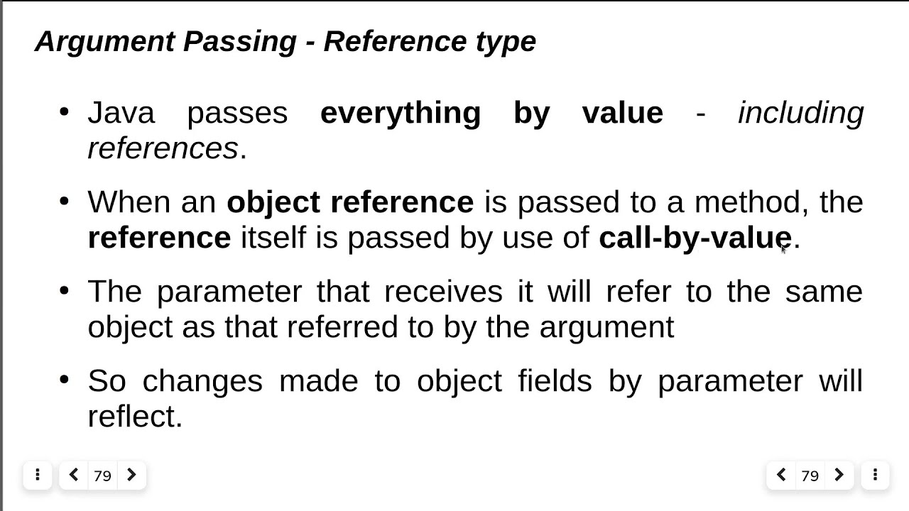 Passing arguments by Reference - Call by Reference