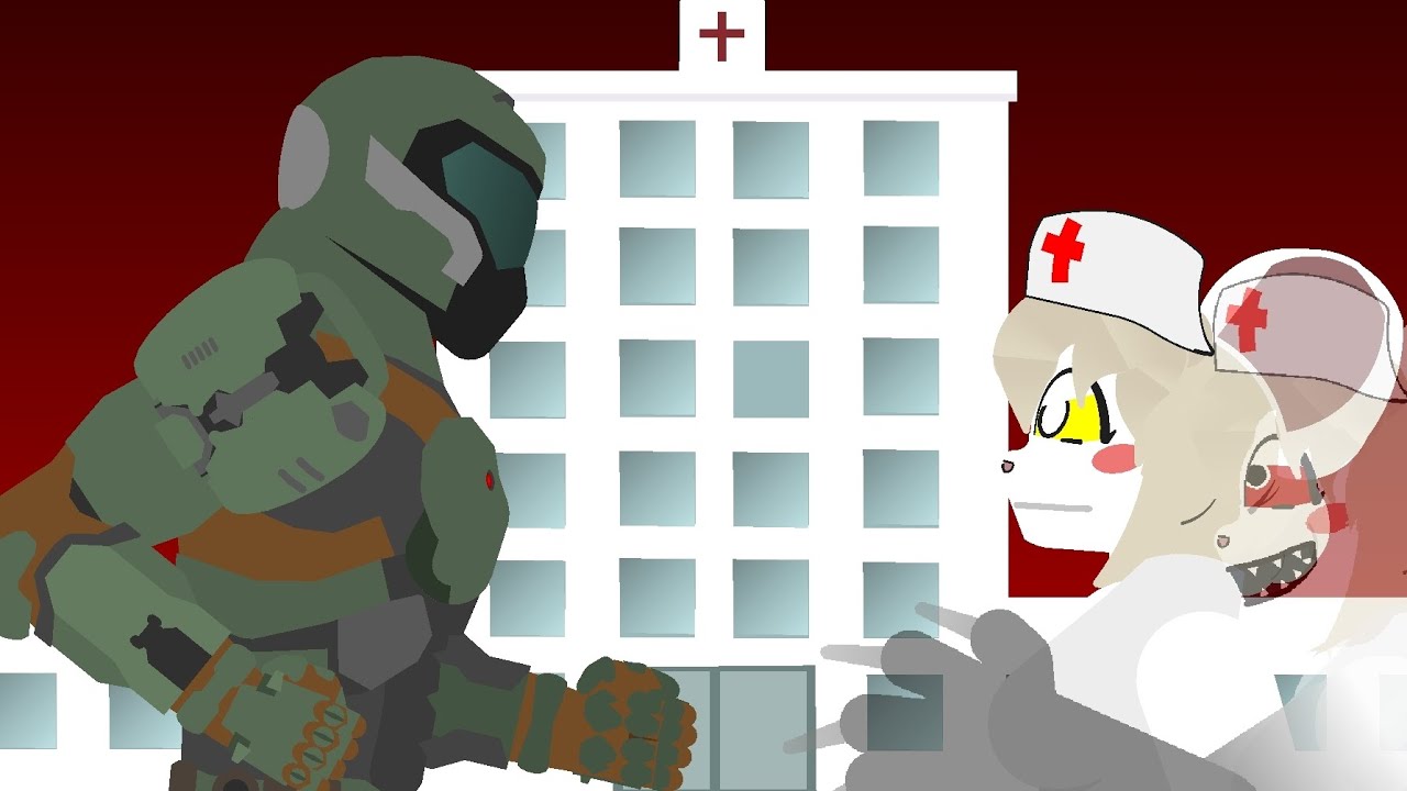 Doom slayer came to visit terrible mouse | {stick nodes}