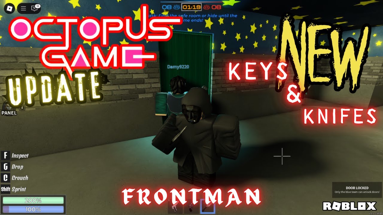 FRONTMAN in [ KEYS & KNIFES ] OCTOPUS GAME (Squid Game) New Update | ROBLOX