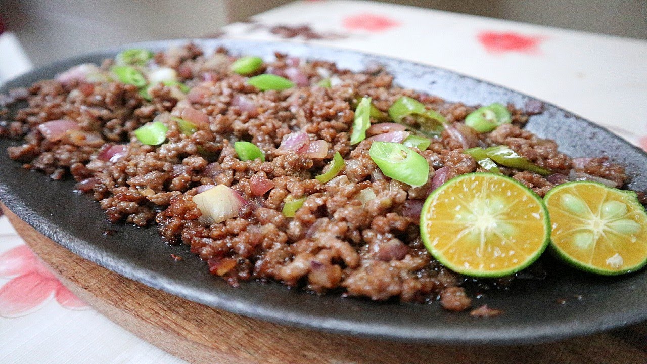 Pinoy Sizzling Ground Beef Sisig - Easy and Simple
