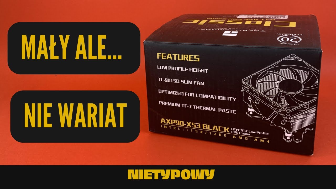 Mały ale wariat, czyli unboxing niskoprofilowego chłodzenia - Thermalright AXP90-X53 Black