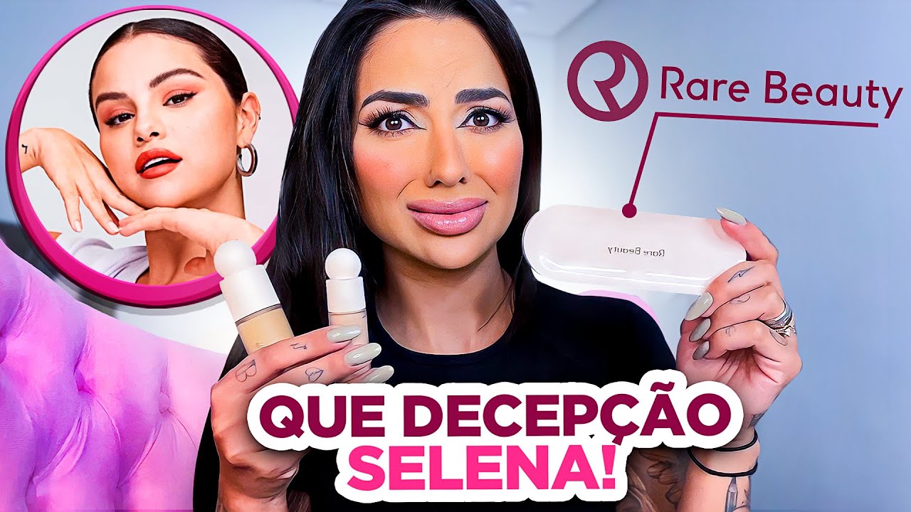 TESTEI AS MAKES DA SELENA GOMEZ E ODIEI 🤯