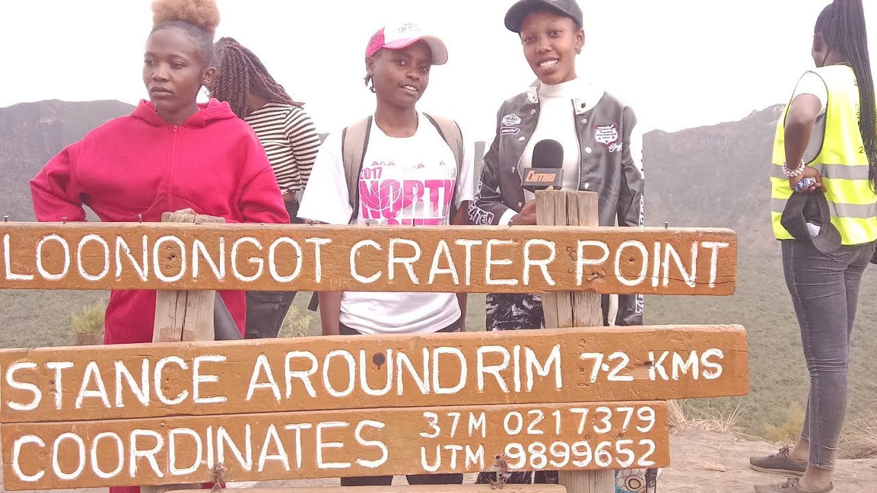Climbing Mount Longonot In Kenya.