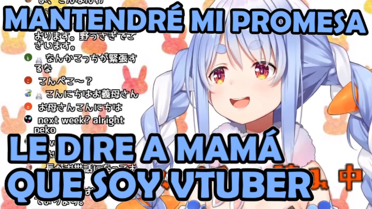[Sub Esp] Pekora LE DIR&Aacute; a su MAM&Aacute; que es VTUBER [Hololive]
