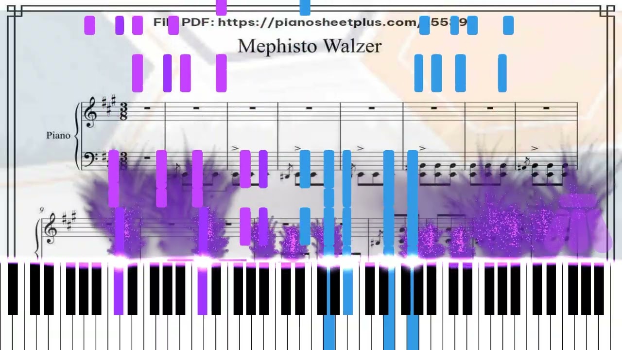 Free Piano Sheet Mephisto Walzer by Franz Liszt