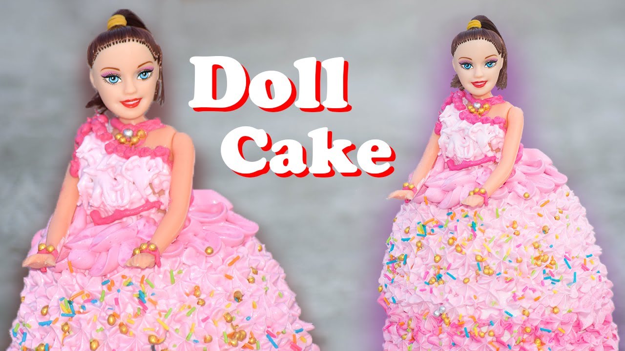 सर्वात सोपा डॉल केक घरीच बनवा | Doll Cake Recipe in Marathi | Bhannat Recipe