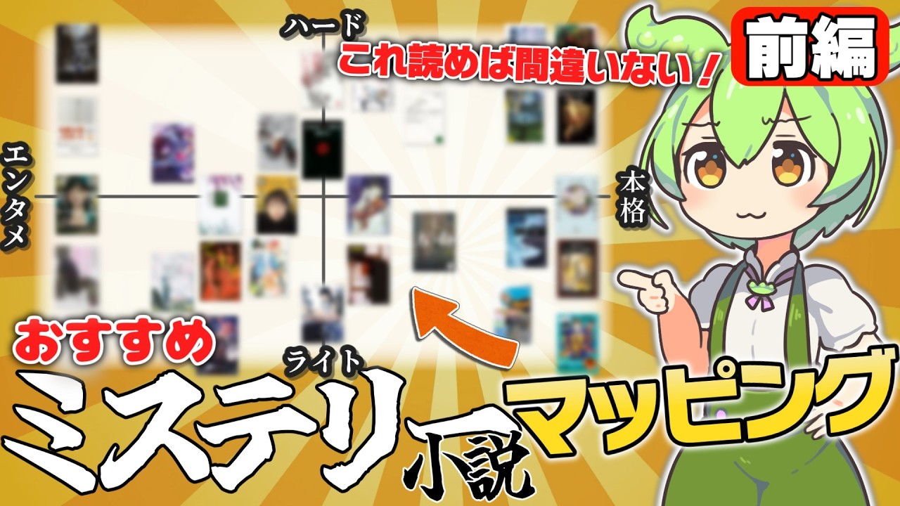 【計30冊】好きなミステリーが必ず見つかる！ ミステリー小説マッピング作ってみた！【前編】