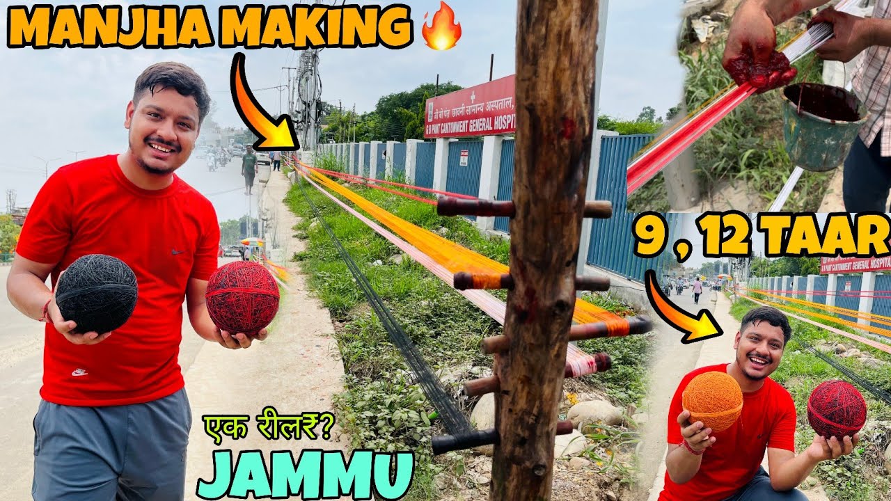 Manjha Making In Jammu || Kite Manjha || Ansh Khajuria 🔥
