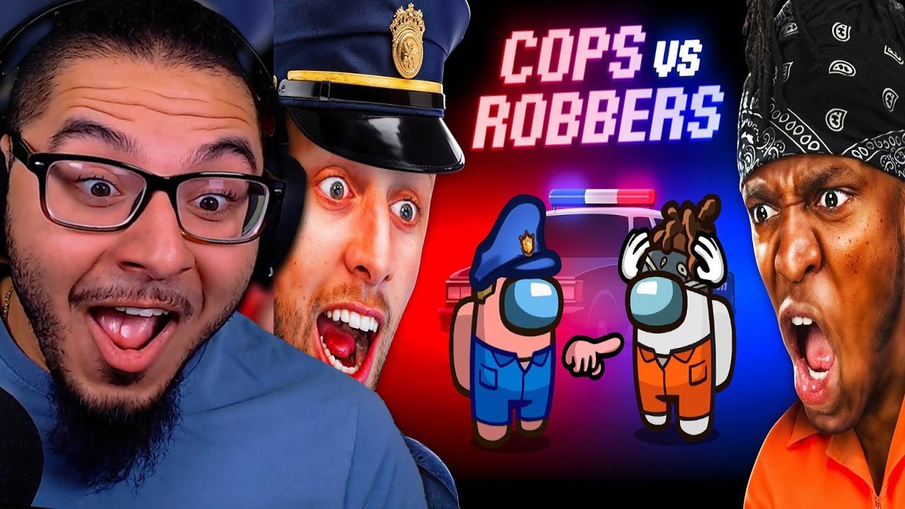 SIDEMEN AMONG US: COPS VS ROBBERS ROLES | MoreSidemen | REACTION