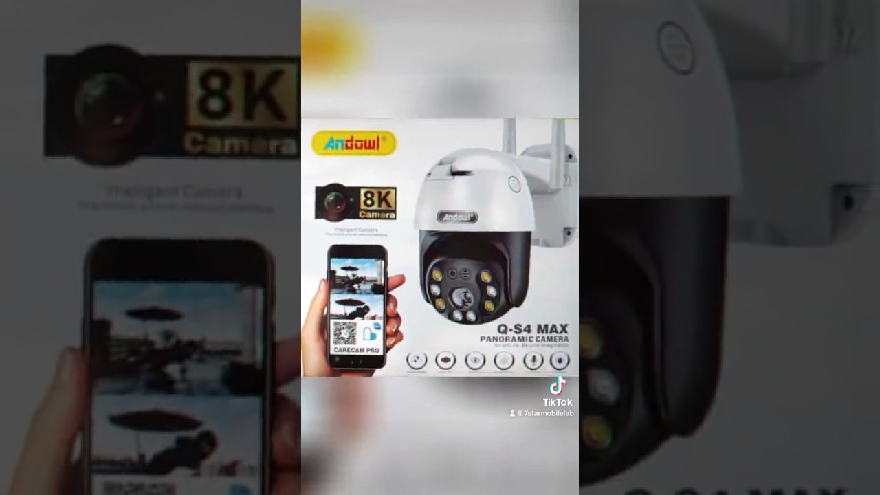 Andowl Q-S4 MAX 8K WIFI IP Smart Camera Stay safe with this Wireless Panoramic Security Camera!