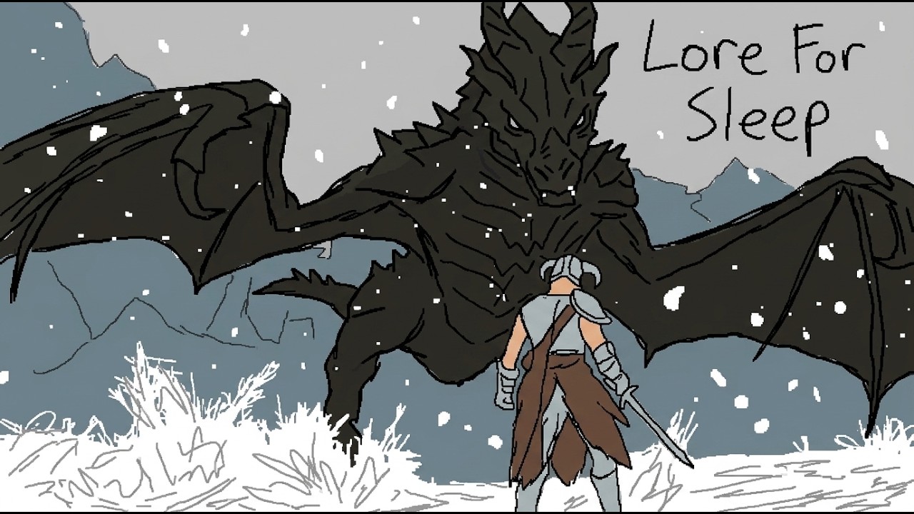 Lore for Sleep | The Elder Scroll: Skyrim (no ads with  heavy rain and thunder)