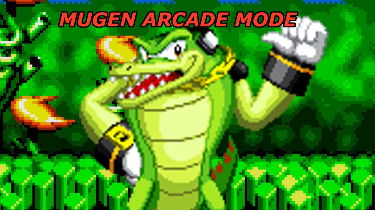 Mugen Arcade Mode with Vector the Crocodile