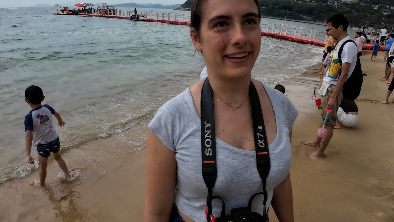 ¿Por qué se visten así en la playa? Shenzhen 🇨🇳