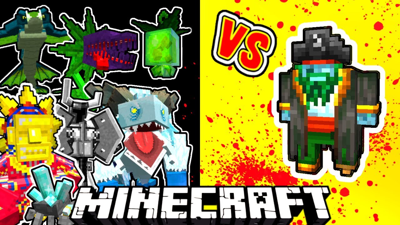 Dead Beard Vs. Mowzie's Mobs Monsters in Minecraft