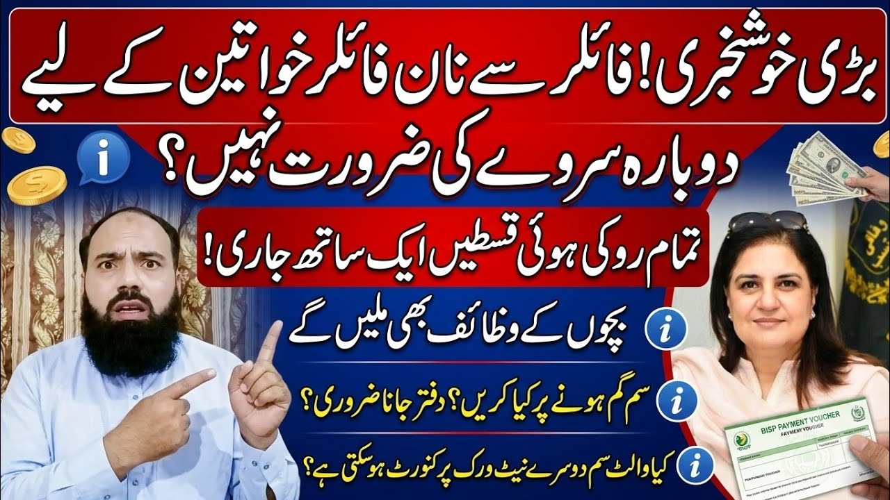 BISP Blocked Filer Women Big Decision! | Bisp Update 2026|Lost Wallet SIM & Network Convert Solution