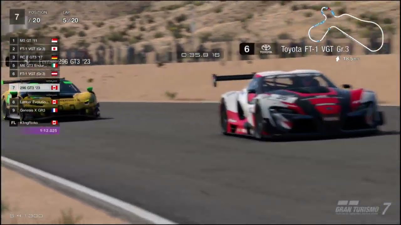Gran Turismo 7 l Willow Springs circuit l USA GT-3 