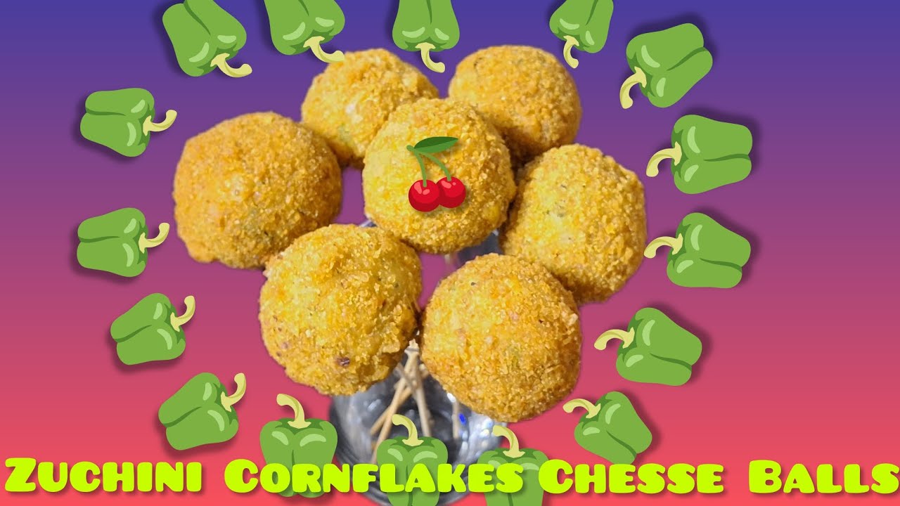 🥒🧀 yummy 😋Crispy outside, Cheese inside! Here’s an easy zucchini cornflakes cheese balls recipe 😋 