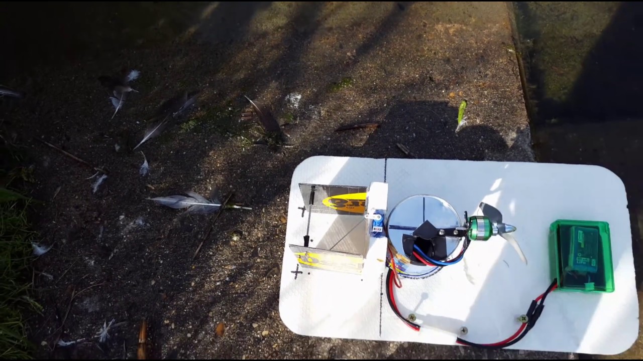 RC Sumpfboot selber bauen (aus RC Flugzeug) 2 und Testfahrt