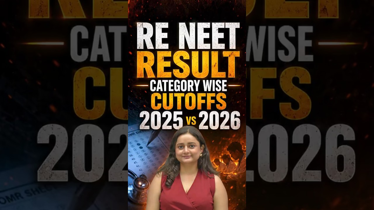 RE NEET RESULT OUT | Category Cutoffs 2025 vs 2026