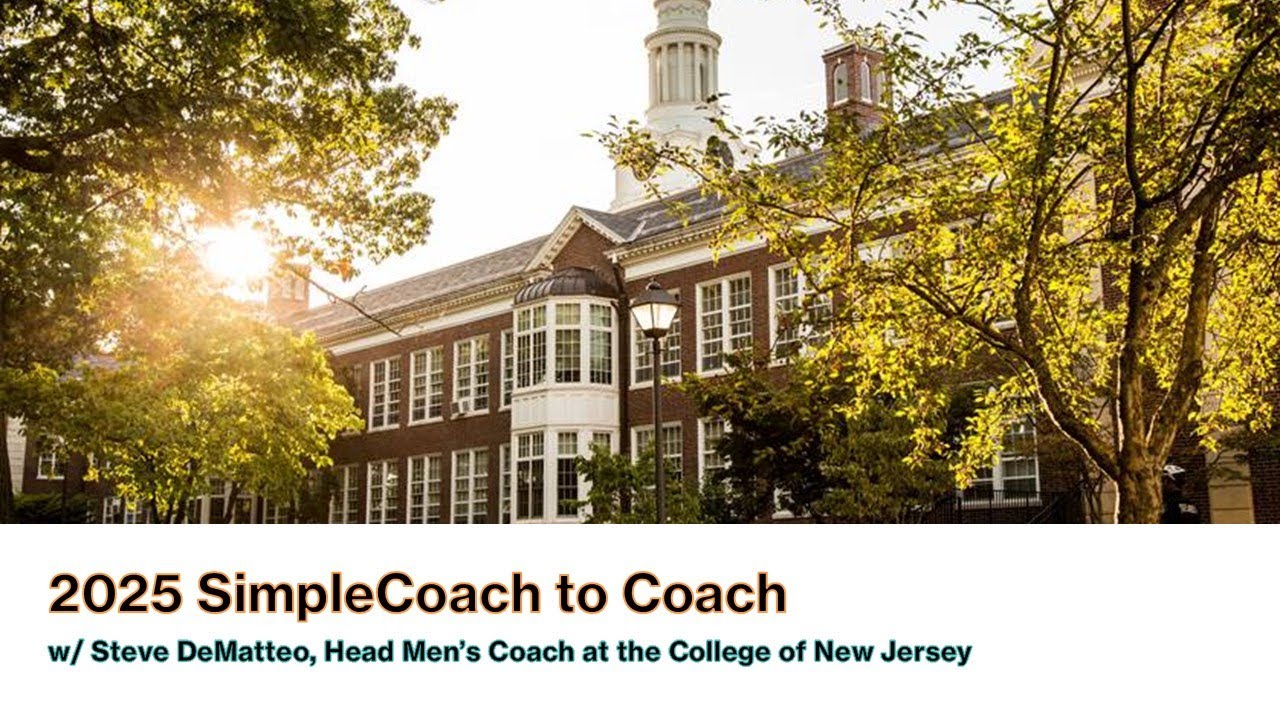 SimpleCoach будет тренировать со Стивом ДеМаттео, главным тренером мужской команды @tcnjvideo