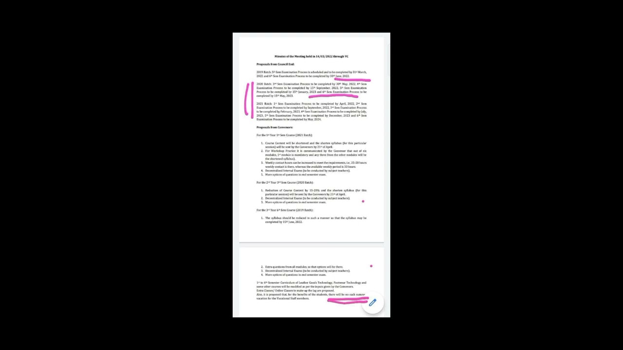 Polytechnic New Rules Regulations. New Notice polytechnic