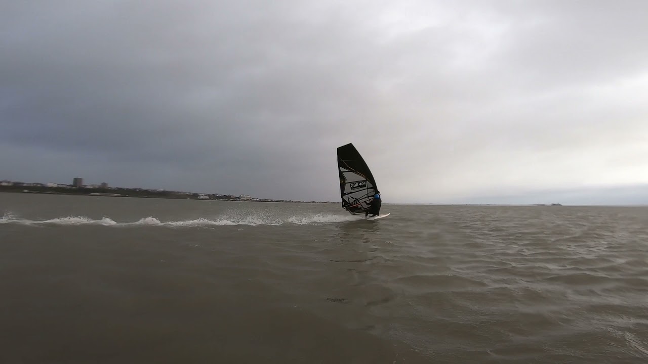 Speed windsurfing December 2021 Southend UK