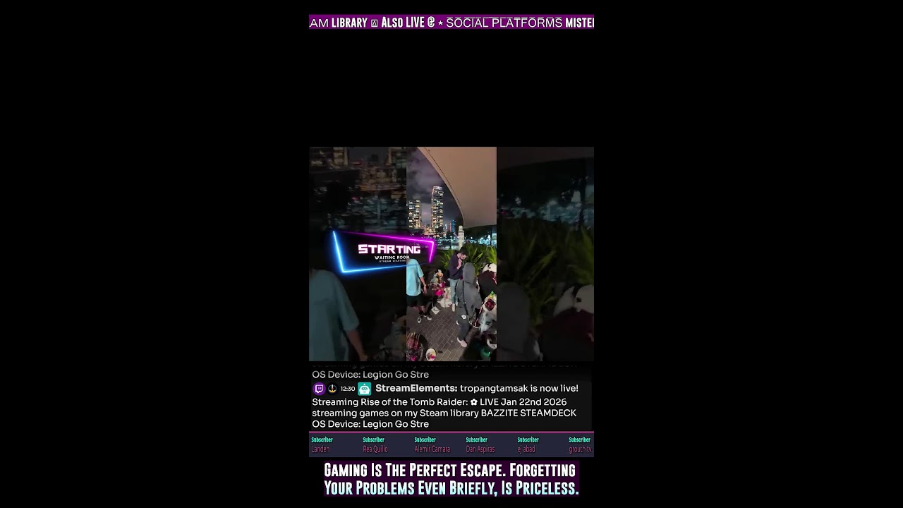 ✿  LIVE Jan 22nd 2026 streaming games on my Steam library