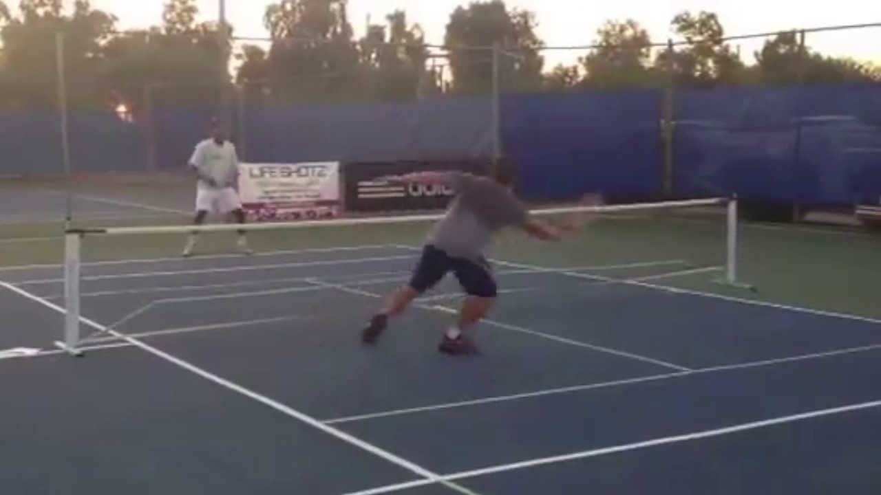 Touchtennis Final 1 using the OnCourt OffCourt PickleNet