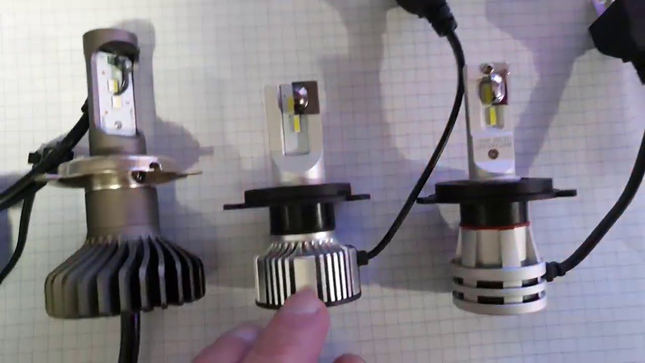 Недорогие LED лампы H4 против дорогих. Сравнение на дороге.