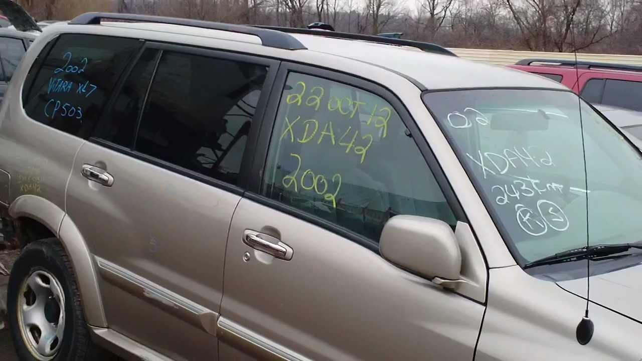 2002 Suzuki Vitara XL7 Auto Parts Inventory Standard Auto Wreckers CP503