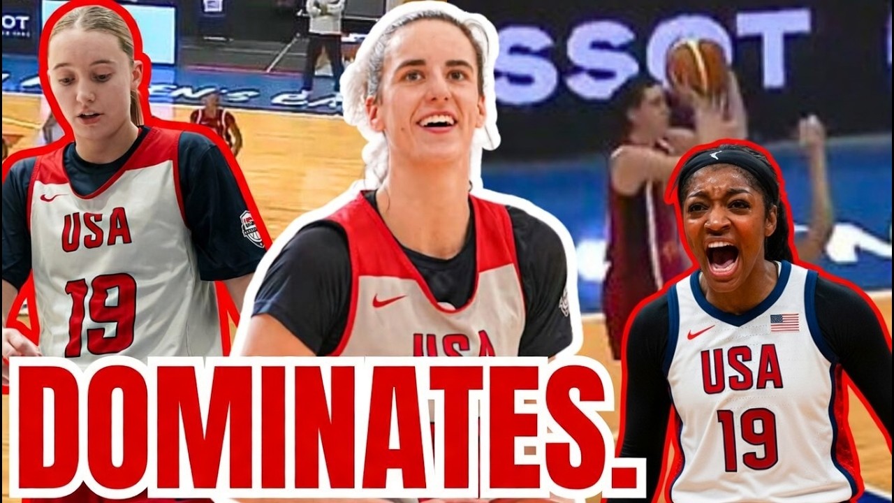 Caitlin Clark DOMINATES w 14 Points, 6 Assists in RARE START as Team USA CRUSHES New Zealand!