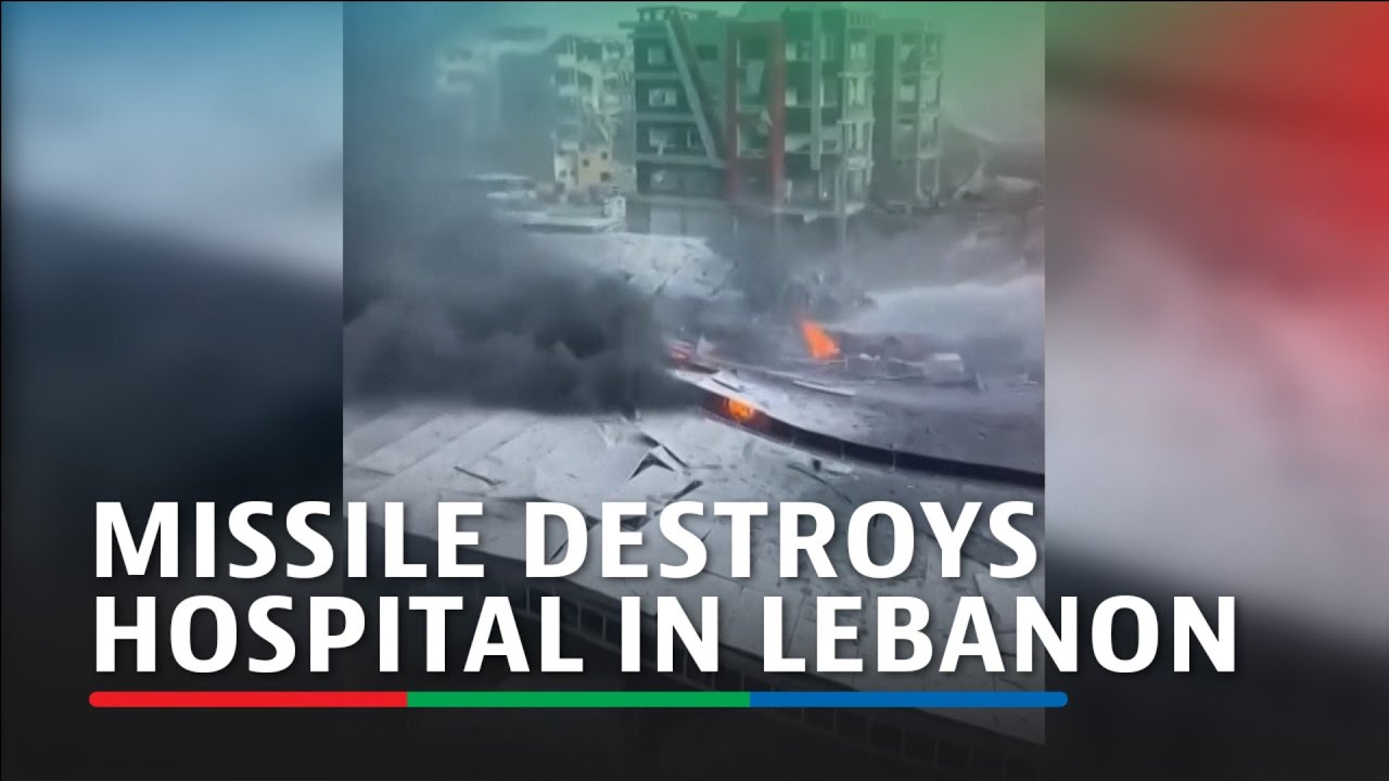 Eyewitness video shows aftermath of strike near hospital in southern Lebanon's Tyre | ABS-CBN News