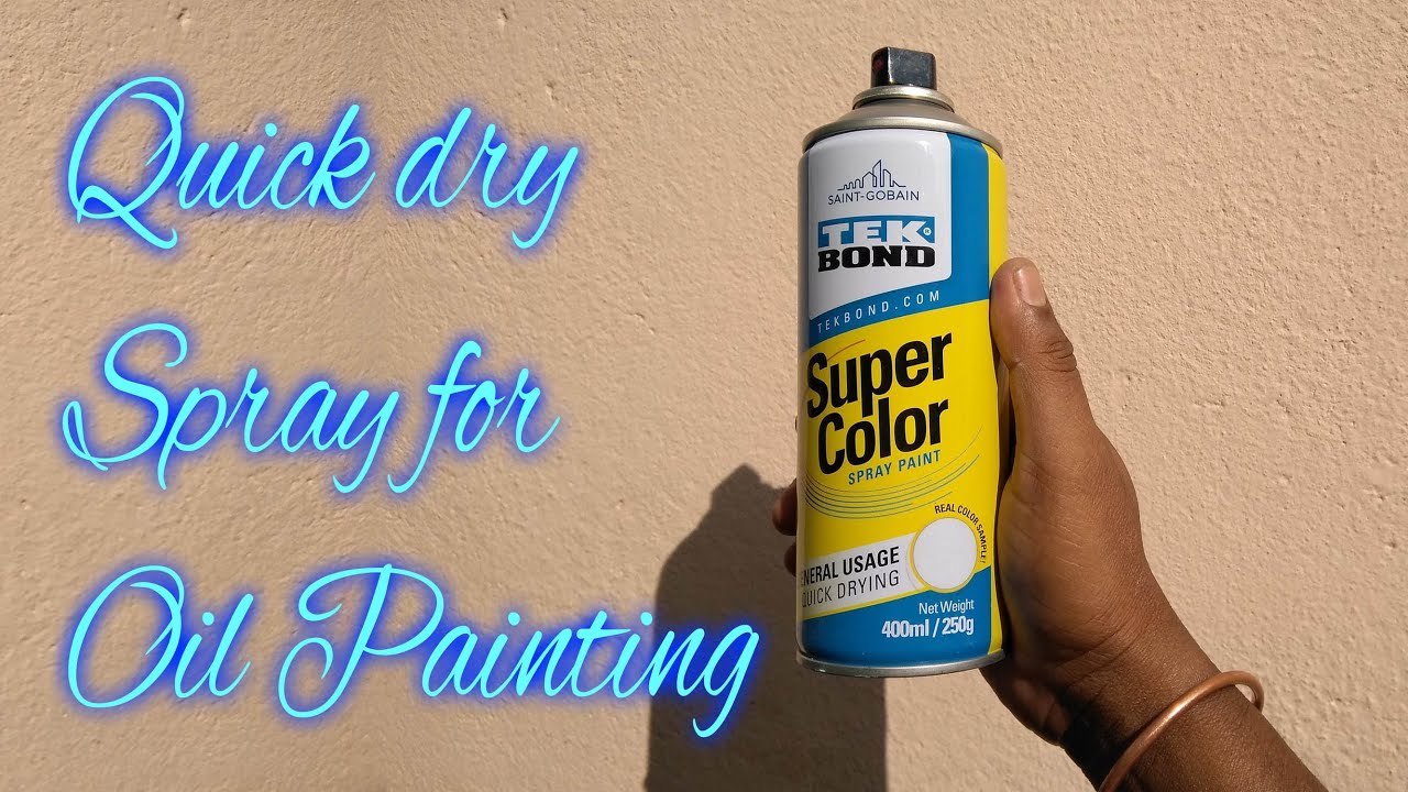 Balaj Arts Tips & Tricks 👍 QUICK DRY SPRAY for OIL PAINTING DEMO 👍 द्रुत ड्राई स्प्रे