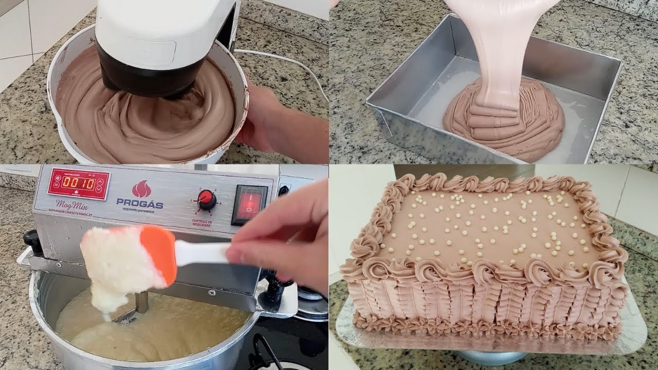 MASSA PARA BOLO DE 3 KG E RECHEIO DE PRESTÍGIO | Confeitando com Lucas