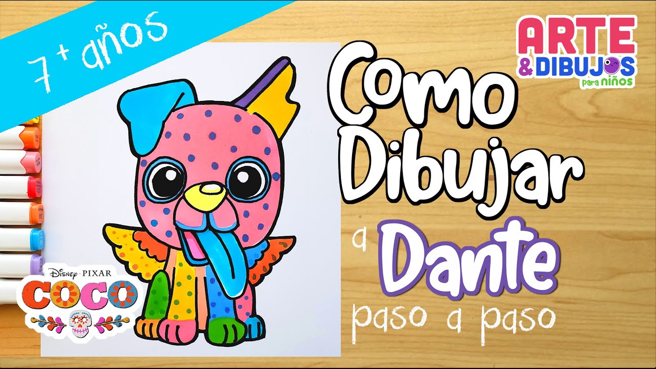 Como dibujar a DANTE de COCO | Disney Pixar | Arte y Dibujos para Niños