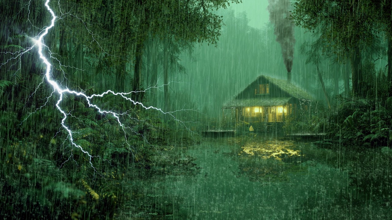 HEAVY RAIN AND THUNDER SOUNDS - DEEP SLEEP | Thunderstorm for Sleeping - Rain Sound Comfort #2