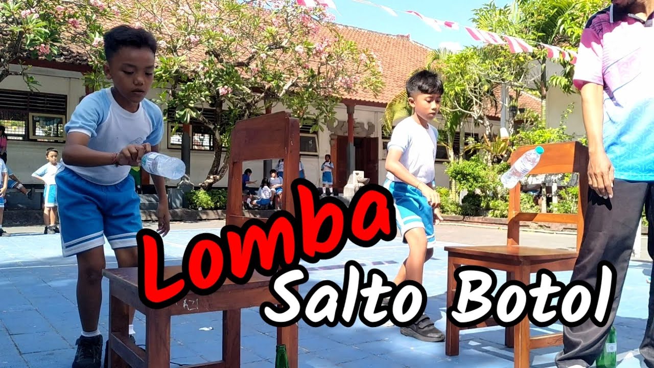SERUUU..‼️ Lomba Flip Botol 17 Agustusan Paling Seru Kelas 4 SDN 15 Dauh Puri