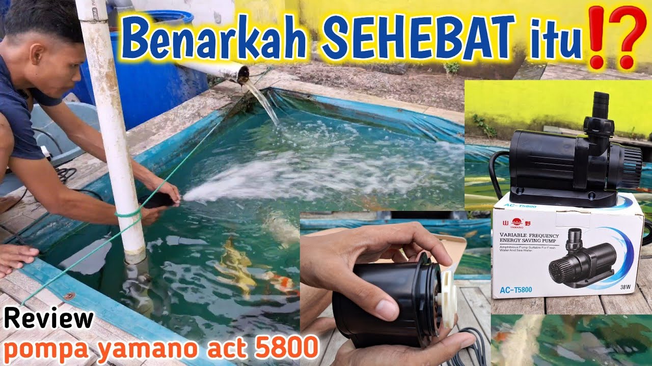 Lebih Bagus dari Pesaingnya❗️Unboxing pompa yamano act 5800 | Review pompa kolam yamano act