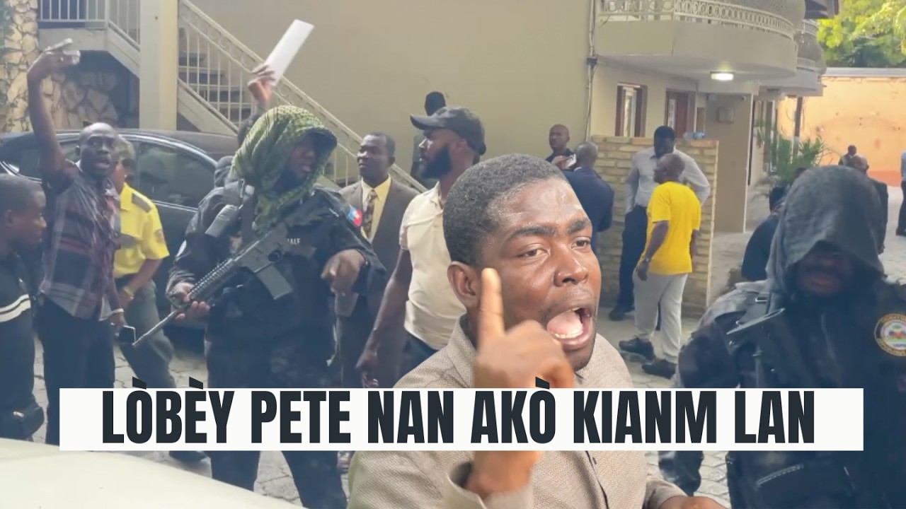 Mezanmi GWO LÒBÈY pete nan Otel Kinam nan siyen Ankò pou premye minis lan kontinye rès tranzisyon an