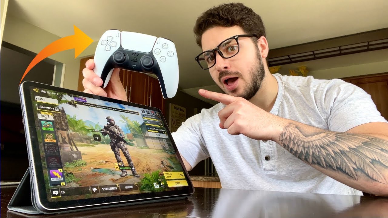 Как подключить контроллер PS5 Dualsense к iPad + мобильная игра COD на M1 iPad Pro!!