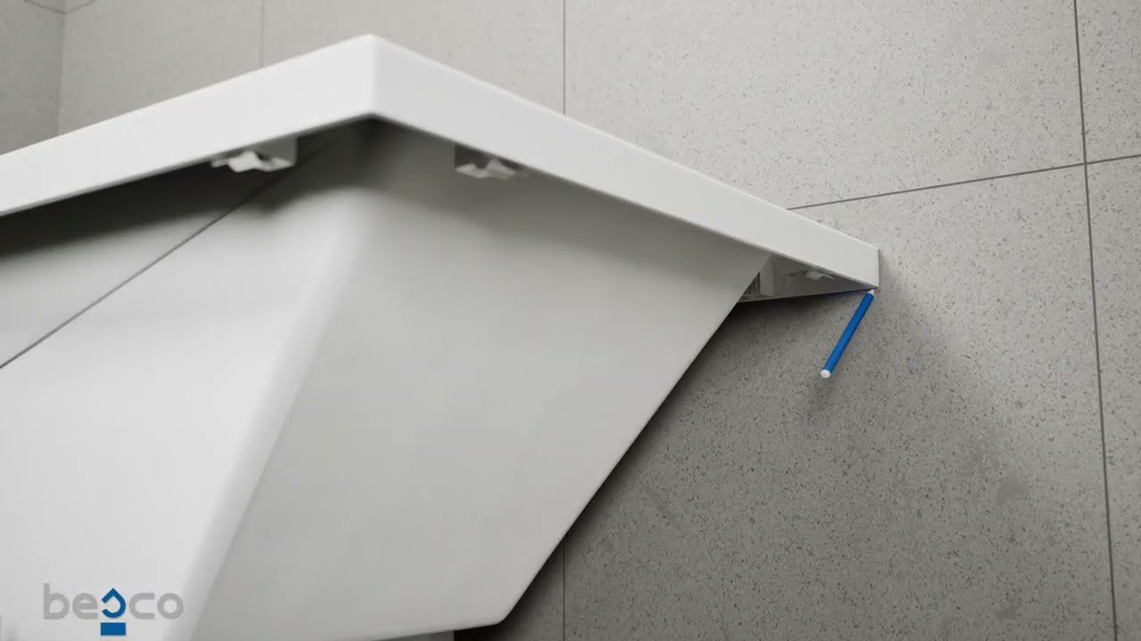 Montageanleitung f&uuml;r eine acryl rechteckbadewanne mit sch&uuml;rze